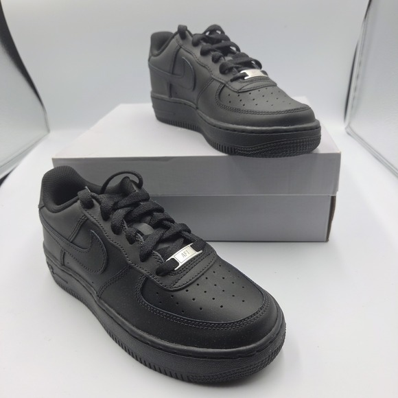 Nike Other - Nike Air Force 1 Low Triple Black GS Youth 4.5Y Black Leather AF1 FV5951-001 NIB